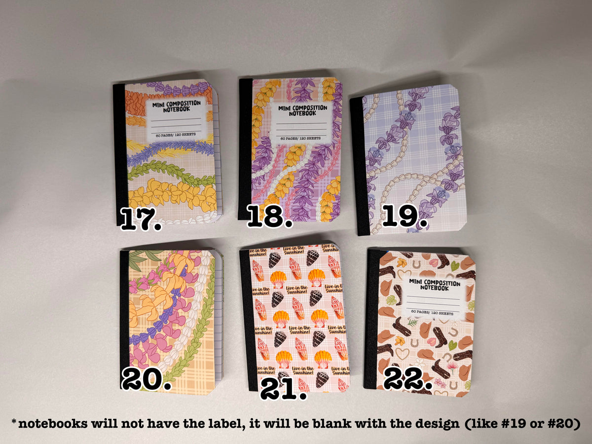 Mini Composition Notebooks