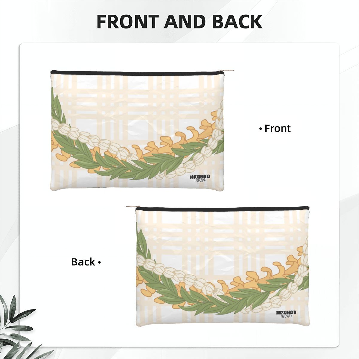 Holo Pouch - Pua Kenikeni + Maile + Pīkake Lei **PRE-ORDER**