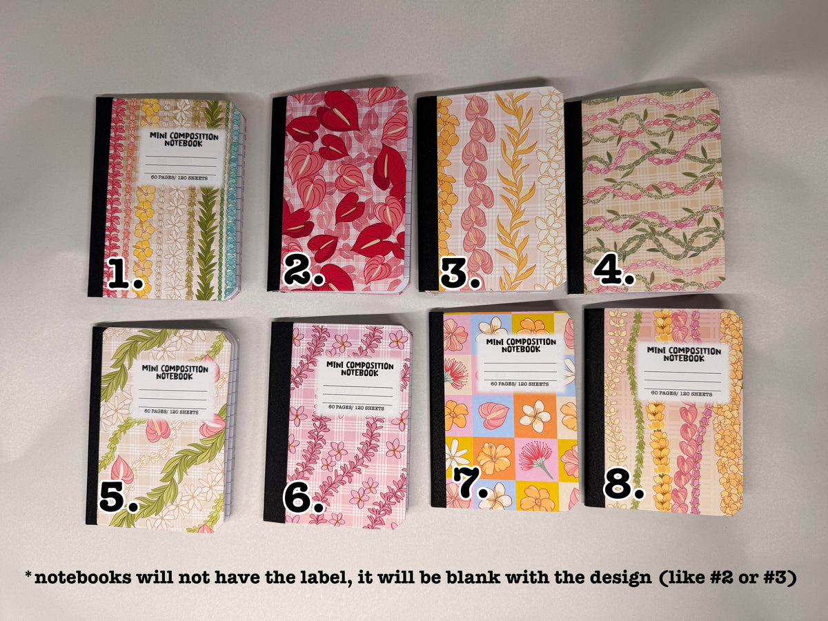 Mini Composition Notebooks