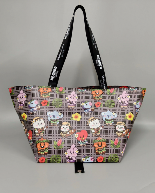BT21 - HI Vibes Black Palaka Bebeh Bags (Collab X Tatted Mum Creations)