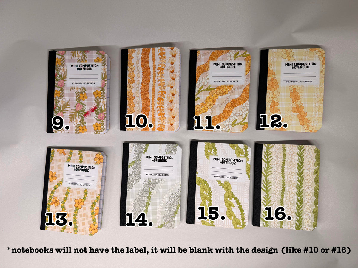 Mini Composition Notebooks