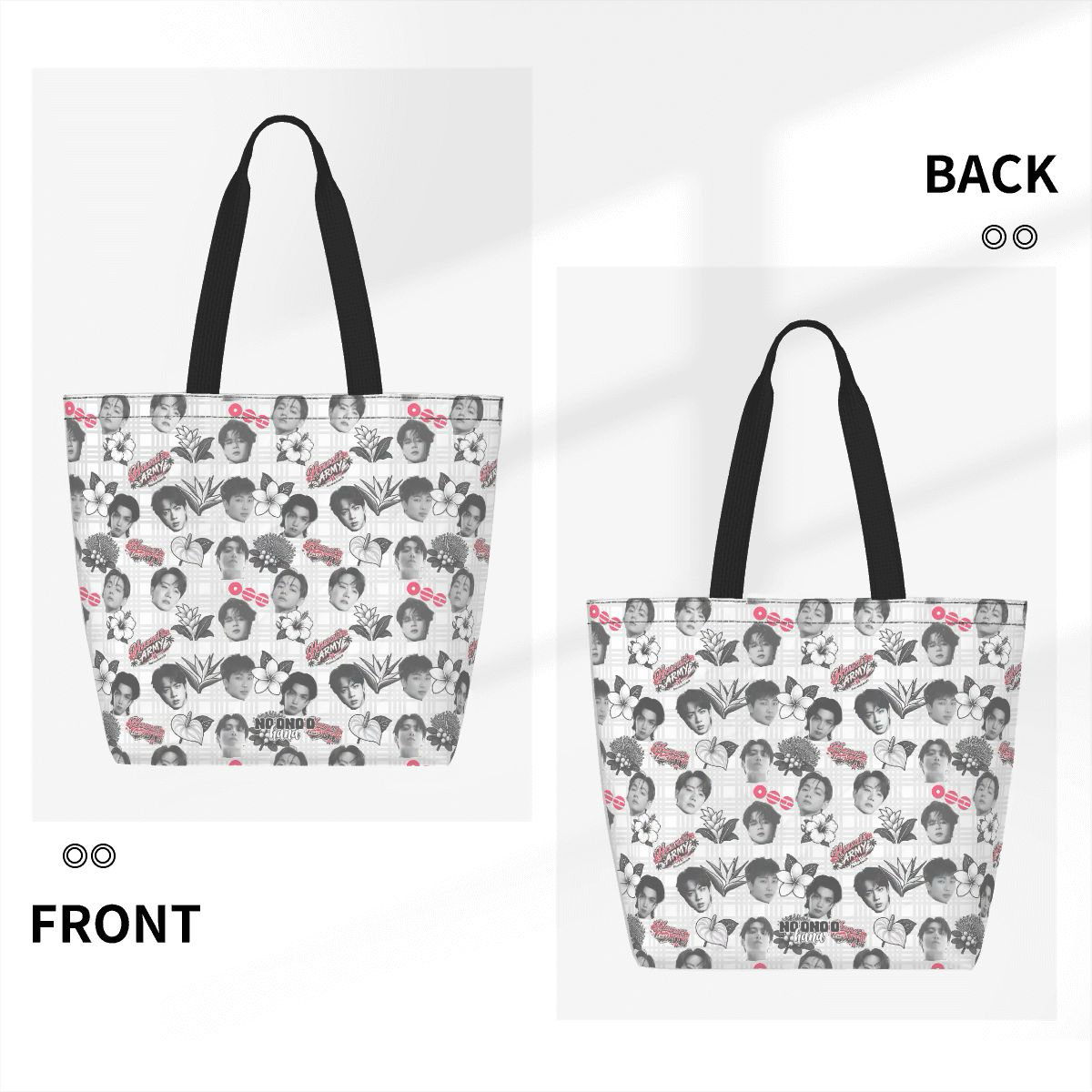 Holo Tote - HI ARMY BTS FACES