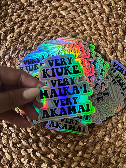 Very Kiuke - Holographic Sticker