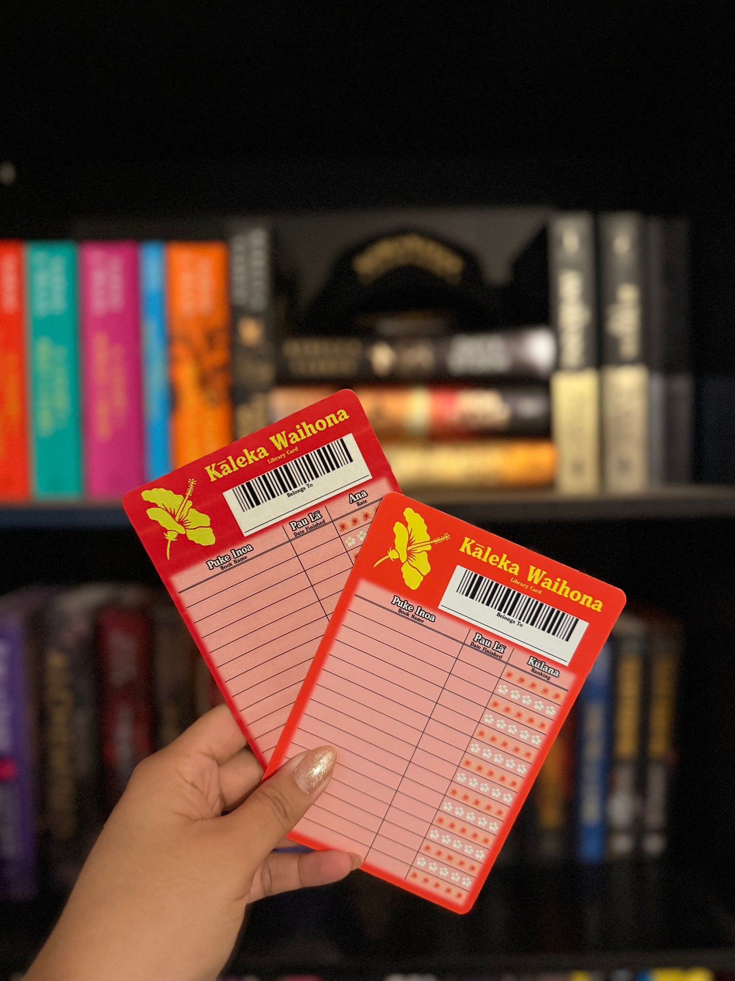 Kāleka Waihona (Library/ Reading Log Card)