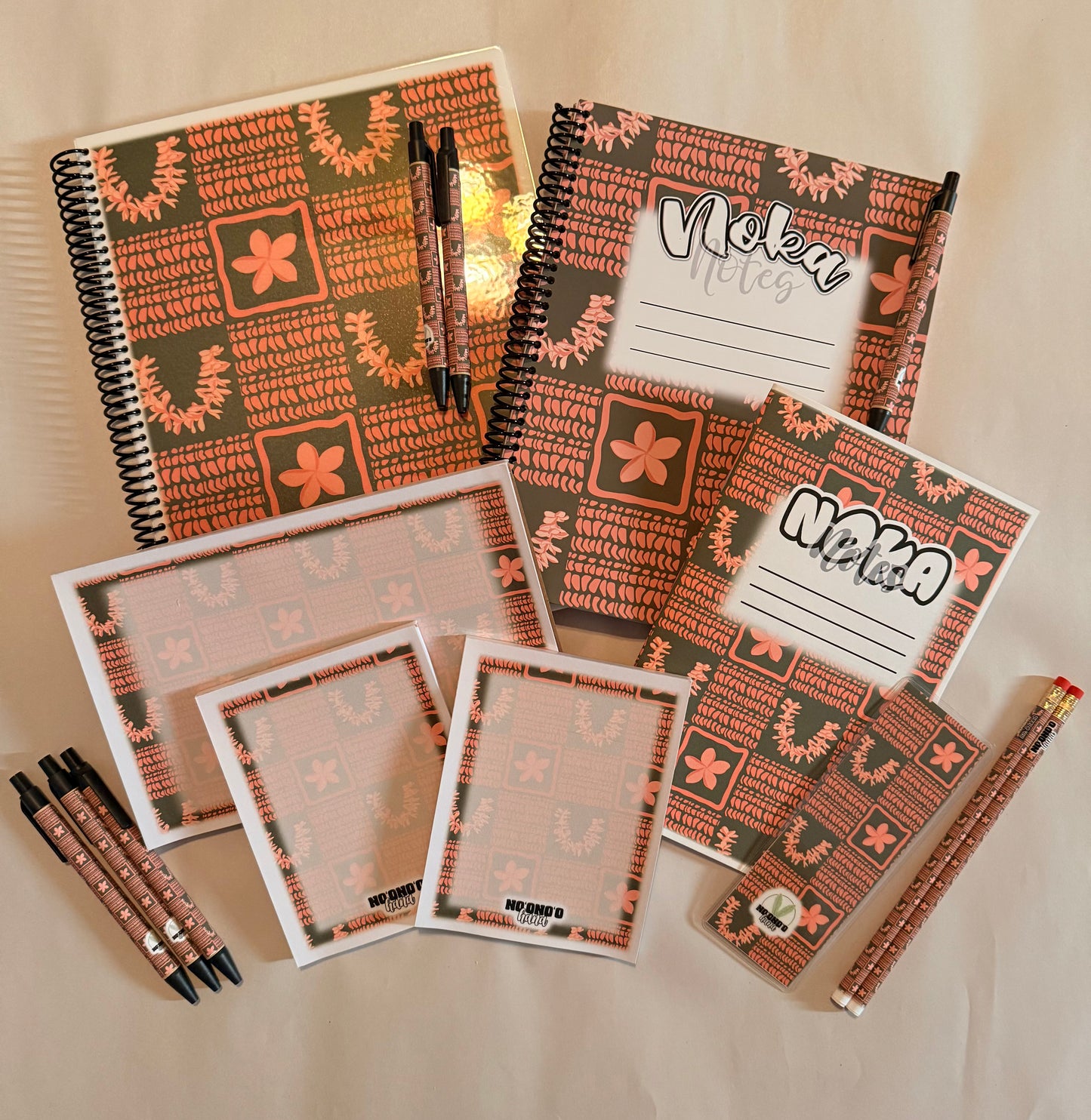 Stationery Set - Pua Melia (Plumeria) Shell