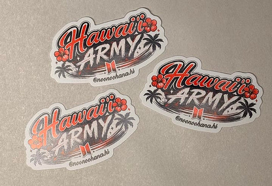 "Hawaiʻi ARMY" - BTS Sticker 3"x1.75"