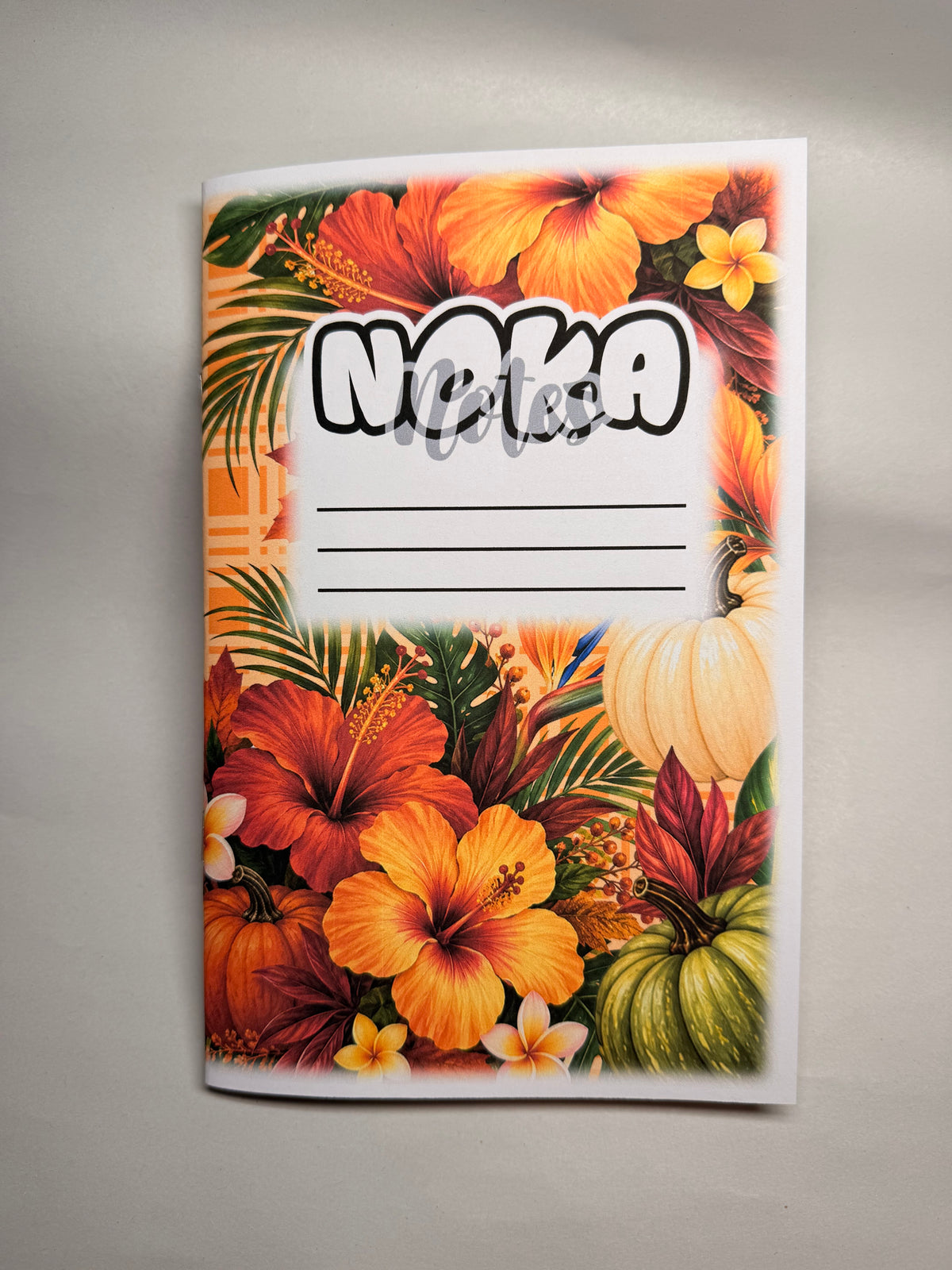Pua’s & Pumpkins - Folded Notebook