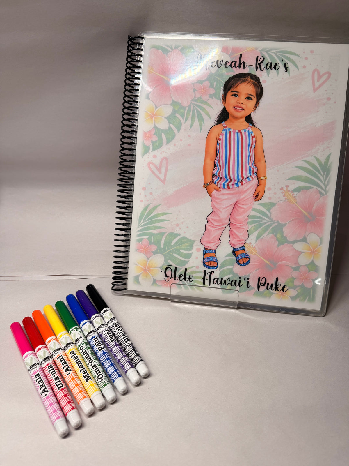 Personalized ʻŌlelo Hawaiʻi Dry Erase Learning Book