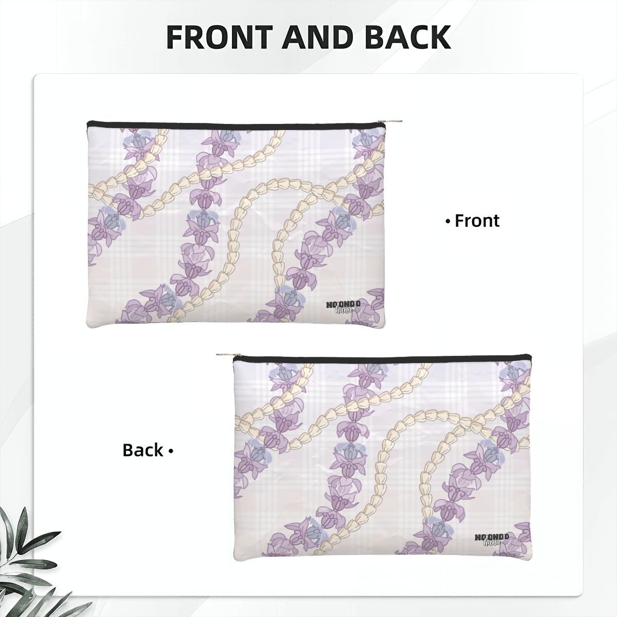 Holo Pouch - Pua Kalaunu (Crown Flower) + Pīkake **PRE-ORDER**