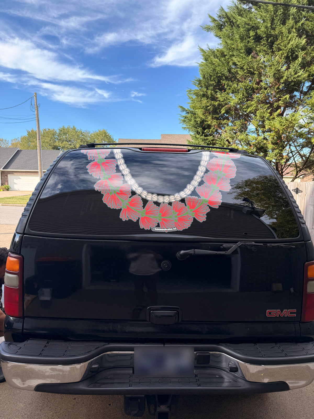 ʻŌhia Lehua + Pīkake - Window Car Lei