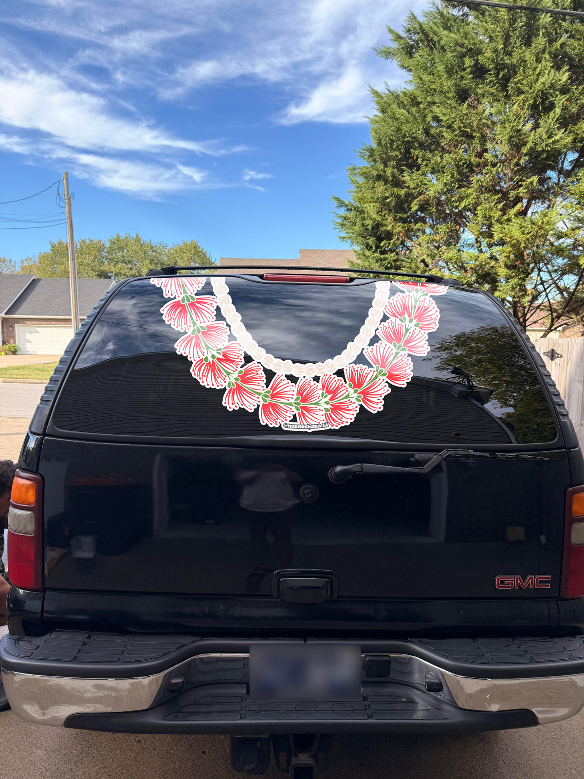 ʻŌhia Lehua + Pīkake - Window Car Lei