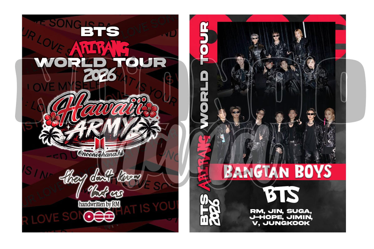 BTS Arirang Member Cards