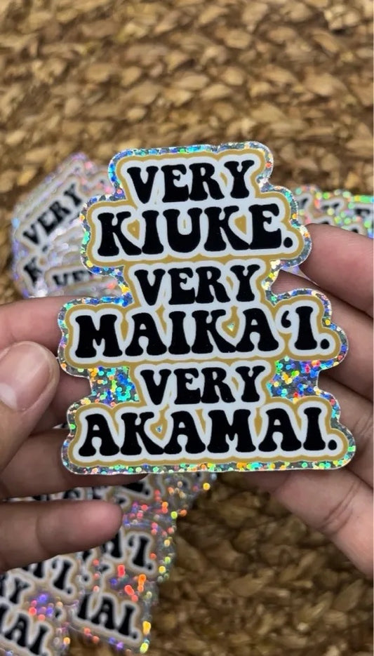 Very Kiuke Glitter Sticker