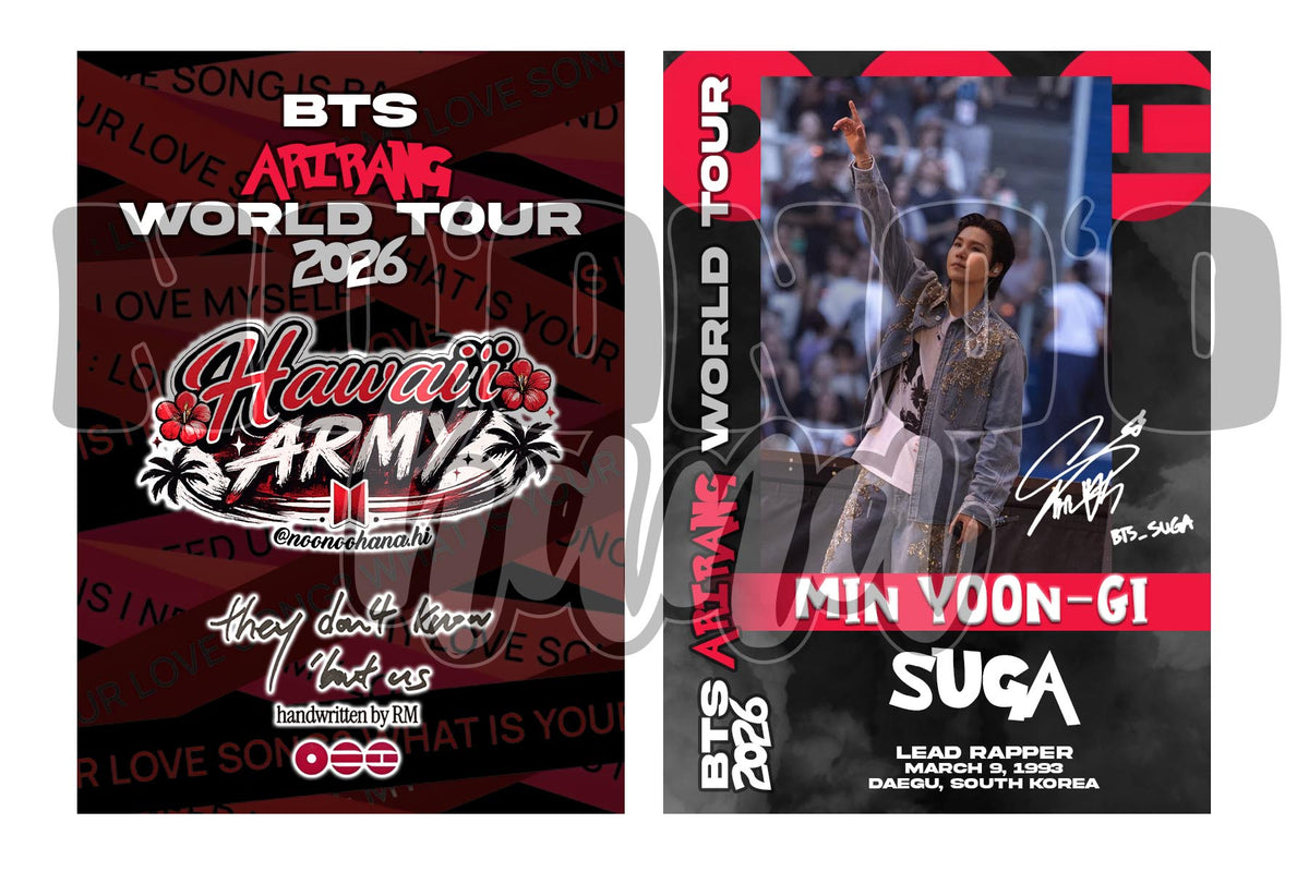 BTS Arirang Member Cards